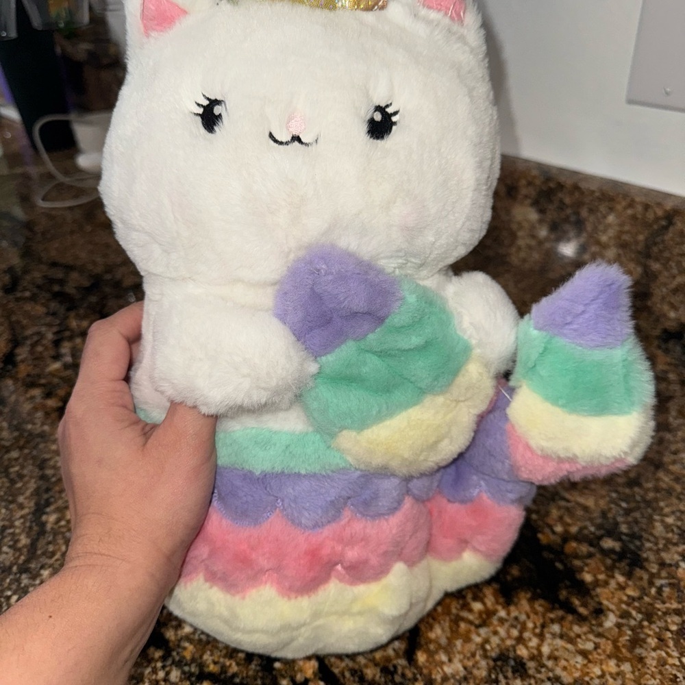 Glow Brights Meowmaid Mermaid Kitten Plush Lights White Cat Sound FAO Schwarz - Picture 4 of 4